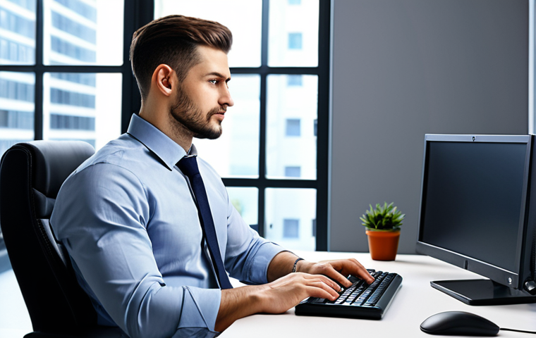 **

"A cybersecurity professional in a modern office setting, working at a computer. The individual is fully clothed in appropriate attire – a business casual outfit, such as a button-down shirt and slacks. The background shows a clean and organized workspace. Safe for work, appropriate content, professional, modest, perfect anatomy, correct proportions, natural pose, well-formed hands, proper finger count, natural body proportions, high quality."

**